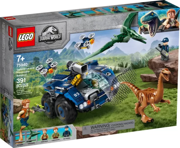 LEGO 75940 Jurassic World Gallimimus und Pteranodon Ausbruch.