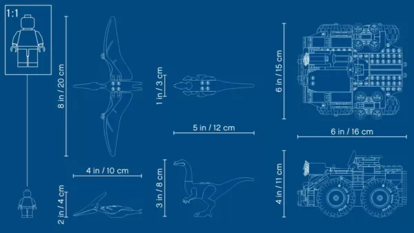 LEGO 75940 Jurassic World Gallimimus und Pteranodon Ausbruch. – Bild 11