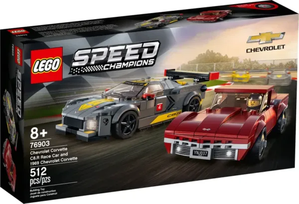 LEGO 76903 Chevrolet Corvette C8.R & 1969 Chevrolet Corvette. – Bild 8