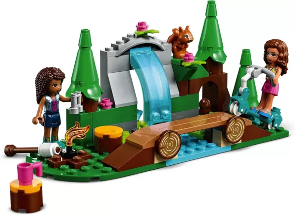 LEGO 41677 LEGO Friends Wasserfall im Wald, Camping Spielzeug ab 5 Jahre mit Mini Puppen – Bild 3
