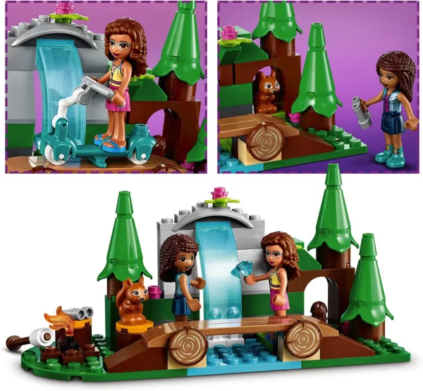 LEGO 41677 LEGO Friends Wasserfall im Wald, Camping Spielzeug ab 5 Jahre mit Mini Puppen – Bild 4