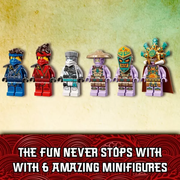 LEGO 71748 NINJAGO Duell der Katamarane Bauset mit 4 Spielzeugbooten und Kai, Jay und Zane Minifiguren – Bild 12