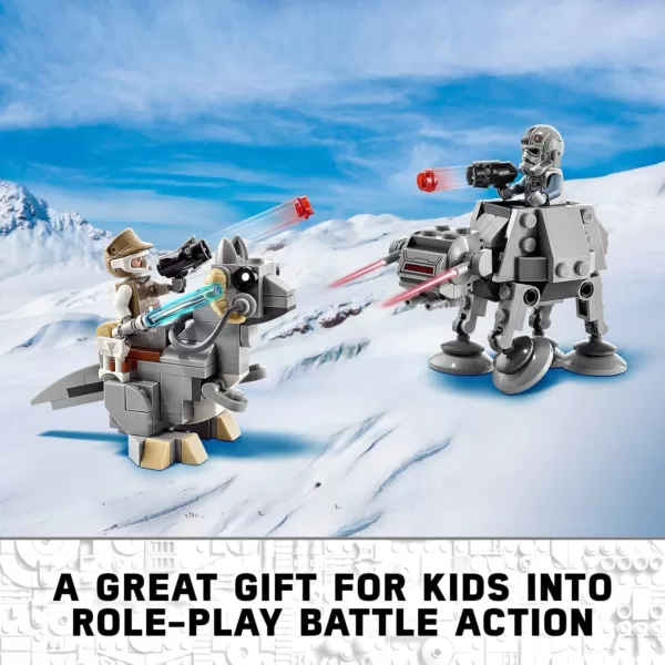 LEGO 75298 Star Wars at-at vs. Tauntaun Microfighters Bauset mit Luke Skywalker und at-at Pilot Minifiguren – Bild 13