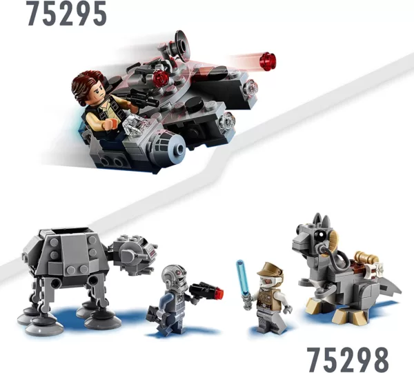 LEGO 75298 Star Wars at-at vs. Tauntaun Microfighters Bauset mit Luke Skywalker und at-at Pilot Minifiguren – Bild 5