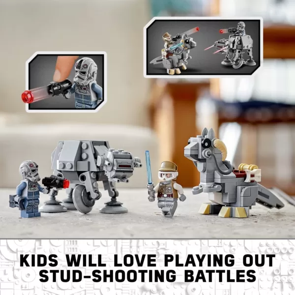 LEGO 75298 Star Wars at-at vs. Tauntaun Microfighters Bauset mit Luke Skywalker und at-at Pilot Minifiguren – Bild 9