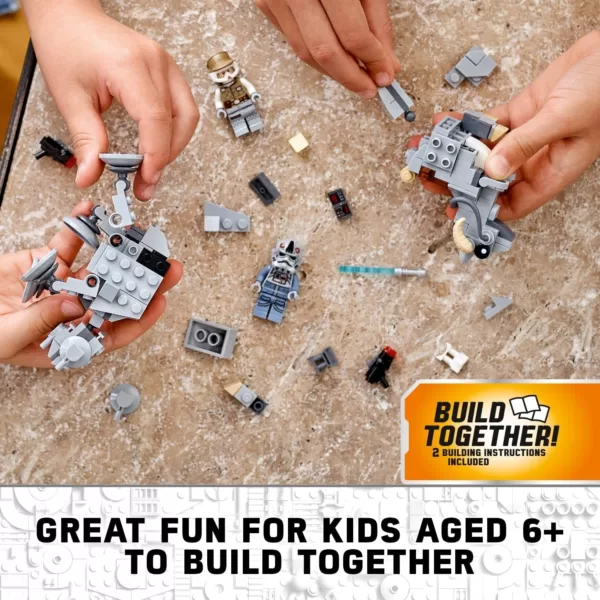 LEGO 75298 Star Wars at-at vs. Tauntaun Microfighters Bauset mit Luke Skywalker und at-at Pilot Minifiguren – Bild 10