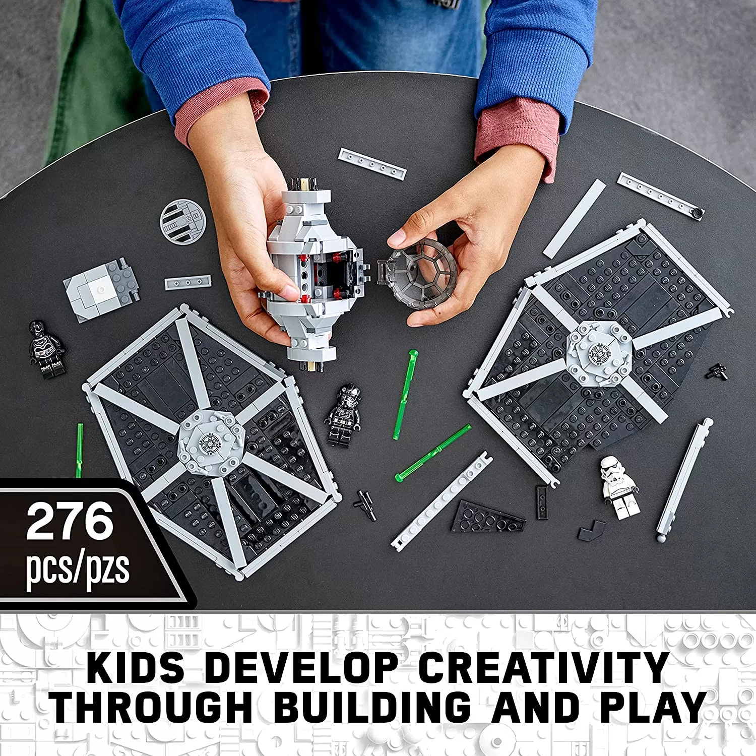 LEGO 75300 Star Wars Imperial TIE Fighter Spielzeug mit Sturmtruppler und Piloten als Minifiguren aus der Skywalker Saga – Bild 12