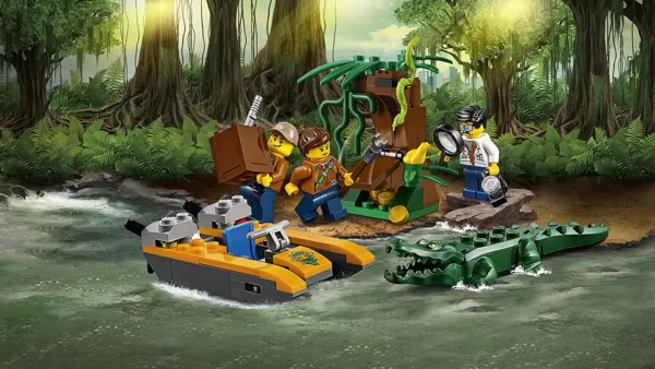 LEGO City 60157 - "Dschungel-Starter-Set Konstruktionsspiel, bunt – Bild 4