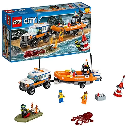LEGO City 60165 - "Geländewagen mit Rettungsboot Konstruktionsspiel, bunt